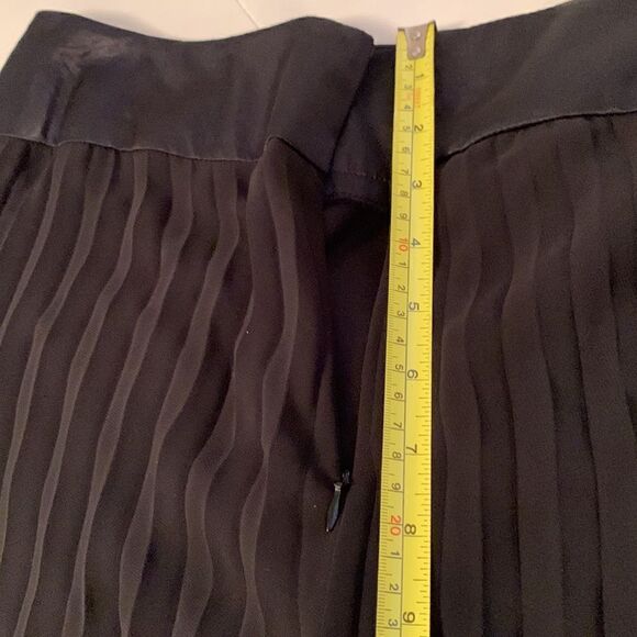 J.R.Nites Petites Plisse Black Wide Leg Pants Size 12P - Picture 6 of 8